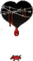 Gif animé gothique coeur